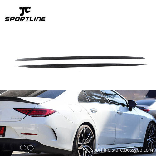 Carbon Fiber Side Door Molding Trim for Benz CLS400/CLS550/CLS53 AMG Sport (2018-2019)